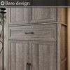 FUFU&GAGA Multifunctional Bookcase with Adjustable Shelves Storage Cabinet  Drawer & Anti - tipping Device - 3 of 4