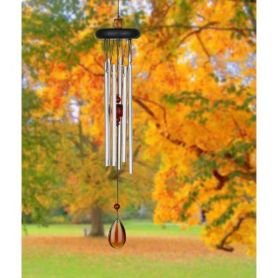 Woodstock Wind Chimes Signature Collection  Woodstock Chakra Chime  17'' Wind Chime for Outdoor Garden DÃƒÂ©cor