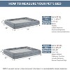 Extra Large Dog Bed, Washable Dog Couch with Removable Waterproof Cover, Orthopedic Large Pet Sofa Bed with Bolster Sides for Sleeping - 3 of 4