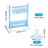 Unique Bargains Acrylic Mini Earring Display Stand and Coat Hangers 1 Set - 2 of 4