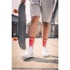 MERGE4 Greg Lutzka Crimson Sky Red Unisex Crew Sock - 4 of 4
