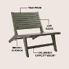 JONATHAN Y Leo Mid-Century Modern Wood Armless Outdoor Patio Chair - 4 of 4