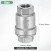 Unique Bargains Stainless Steel One Way Non-Return Vertical Check Valve - 3 of 4