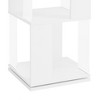 PAGED Floor Rack Simple Bookcase Stylish Rotating Bookshelf with Acrylic Plate for Living Room - 3 of 4