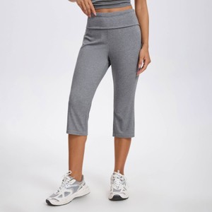 Women's Low-Rise Slim Leg Knit Capri Pants - Wild Fable™ Gray : Target