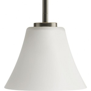 Progress Lighting, Bravo Collection, 1-Light Mini-Pendant, Antique Bronze, Etched Glass Shade - 1 of 3