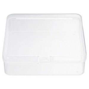 Unique Bargains Plastic Portable Beads Craft Hardware Jewelry Storage Boxes Clear 24 Pcs - 1 of 4