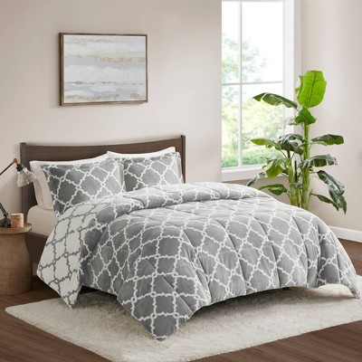 Alston Reversible Plush Comforter Set