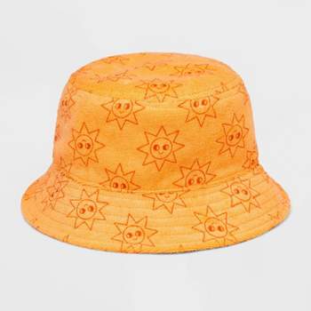 Baby Towel Terry Sun Printed Bucket Hat - Cat & Jack™ Orange