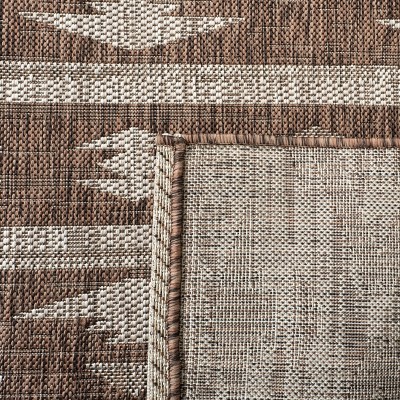 Gray Rectangular Stain-Resistant Synthetic Rug 47" x 67"