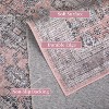 Area Rug for Living Room, Vintage Medallion Rugs, Traditional Washable Rugs for Bedroom, Non-Slip Stain Resistant Low-Pile - 4 of 4