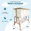 MYKKO 3 in 1 Baby Bassinet, Rocking Bassinets with Comfy Mattress and Wheels, Adjustable Height Bassinet Bedside Sleeper - 2 of 4