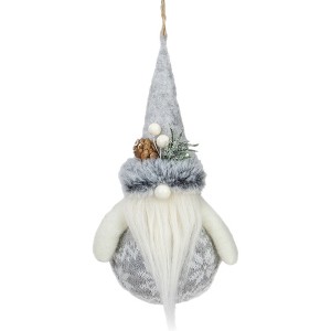 Northlight Nordic Santa Claus Gnome Christmas Ornament - 7.75" - Gray - 1 of 4