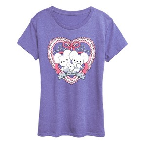 Women's - Pokémon - Maushold 3 Coquette Short Sleeve Graphic T-Shirt - 1 of 2