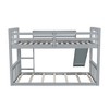 PAGED Twin over Twin Bunk Bed, Modern Wooden Bed Frame with Full Length Guardrails and Ladder for Bedroom - 4 of 4