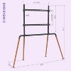 Promounts Artistic Wooden Easel TV Stand with Mount for TVs 42" - 84" up to 99 lbs - 2 of 4