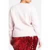 ELOQUII Women's Plus Size Bow Intarsia Sweater - 3 of 4