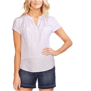 Vince Camuto Womens Tranquil Henley Blouse - 1 of 1