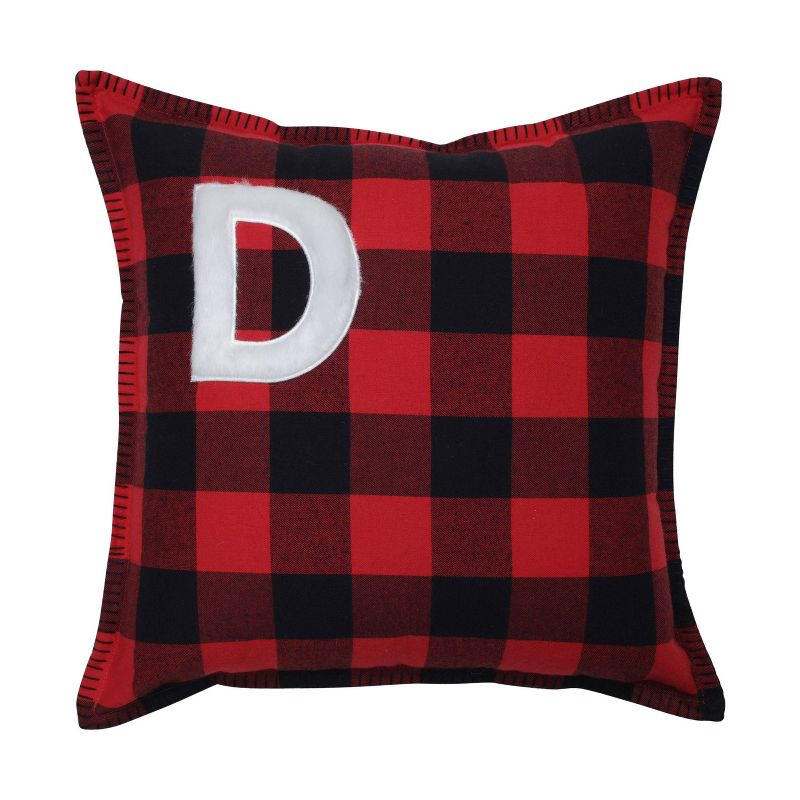 17&#34;x17&#34; Indoor Christmas Buffalo Plaid D Square 16.5-inch Throw Pillow  - Pillow Perfect, 1 of 6