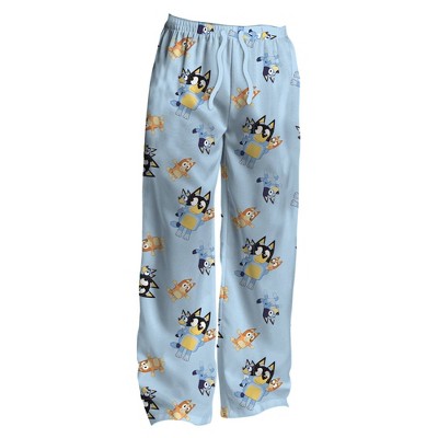 Men's Bluey Knit Pajama Pants - Light Blue