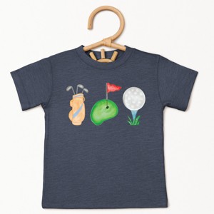 The Juniper Shop Golf Icons Watercolor Toddler Short Sleeve Tee - 1 of 4