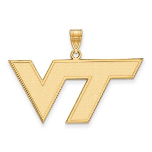 Black Bow Jewelry 14k Yellow Gold Virginia Tech Hokies NCAA Large Pendant - 1 of 3