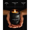 Craft & Kin Wood Wick, All-Natural Soy Aromatherapy Candle in Black Jar - 8 oz - 3 of 4