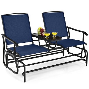 Tangkula 2 Person Outdoor Patio Double Glider Chair Loveseat Rocking - 1 of 4