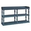 FURNIinspire Console Tables Narrow Console Table Entryway Table, Entryway Console Table Sofa Table with 3 Tier Open Storage, Blue, 14.96"*59.8"*34.84" - 4 of 4