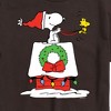 Men's - Peanuts - Snoopy & Woodstock House Sleigh Short Sleeve Graphic T-Shirt - 2 of 4