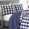 Lake House Plaid Reversible Quilt Set Blue - Eddie Bauer - image 4 of 4