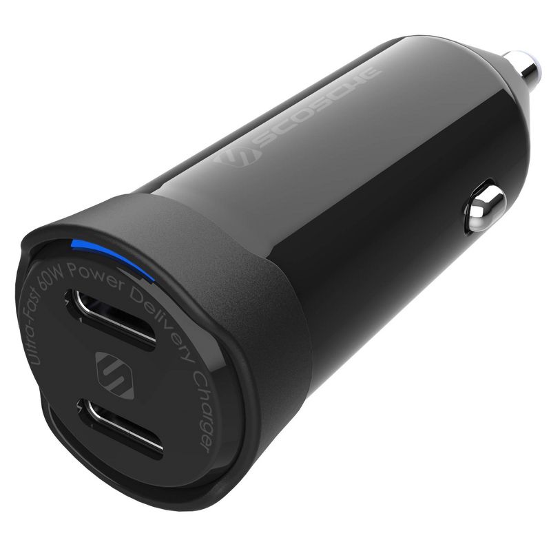 Scosche Power Volt 60W Dual USB-C Power Delivery Car Charger CPDCC60-SP, 1 of 8