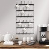 Sorbus 6-Tier Wall Mounted Metal Mug Holder Rack - Display Organizer for Coffee Mugs, Tea Cups, Mason Jars, and More – Holds 27 Mugs - image 2 of 4