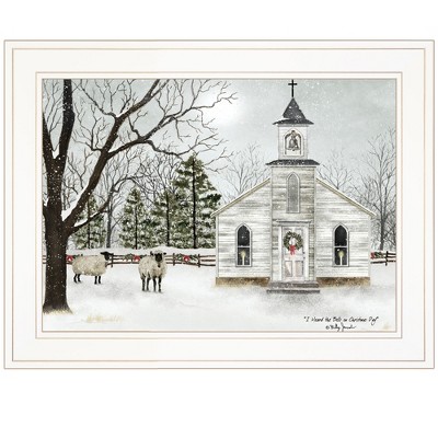 I Heard the Bells on Christmas By Billy Jacobs, Ready to Hang Framed Print, White Frame