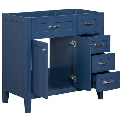 NicBex Bathroom Vanity without Sink/with Sink,Bathroom Sink Vanity with Drawers,36 inch Bathroom Sink Cabinet for Bathroom,White/Gray/Black/Blue/Green