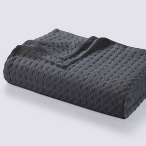 Tribeca Living Vienna Chunky Waffle Weave Cotton Oversized Blanket - 1 of 3