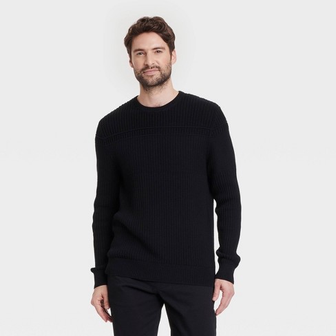 Crew fashion neck pullover sweater