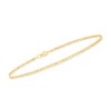 Ross-Simons 2.2mm 10kt Yellow Gold Curb-Link Anklet Size 10 - 3 of 4