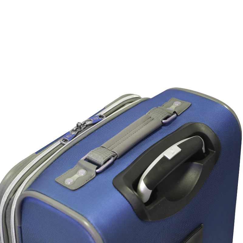 Olympia USA Tuscany Expandable Softside Checked Spinner Suitcase, 3 of 7