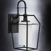 Urban Ambiance Luxury Minimalist Outdoor Wall Sconce 14.875''H x 7.5''W,  Midnight Black Finish,  Chandler Collection, UHP1390 - 4 of 4