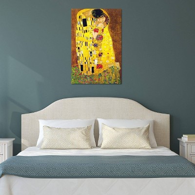 18" x 12" Hand-Stretched Abstract Canvas Art in Vibrant Colors