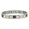 Black Bow Jewelry Men's Stainless Steel, Carbon Fiber & Gold Tone Bracelet, 9.5 Inch - 3 of 4