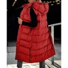 Imily Bela Womens Long Puffer Vest Hooded Sleeveless Winter Coats Quilted Warm Zip Up Padded Outerwear - 3 of 4