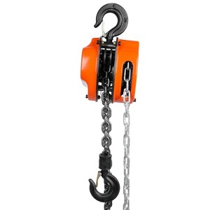 VEVOR Hand Chain Hoist, 1 Ton 2200 lbs Capacity 20 FT Come Along, G80 Galvanized Carbon Steel with Double-Pawl Brake, Auto Chain Leading - 1 of 4