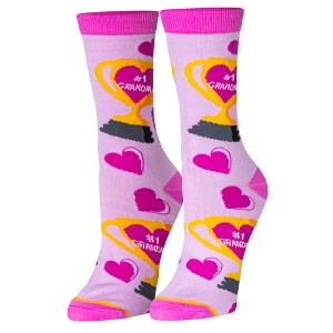 Crazy Socks, Women's, Graphic, Unique Designs, Crew Socks, Cute Silly Funny Cool - 1 of 4