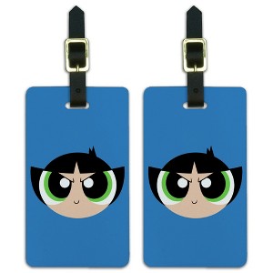 Powerpuff Girls Buttercup Head Luggage ID Tags Set of 2 - 1 of 4