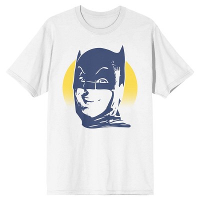 Batman 66 TV Batman Full Moon Men's White T-shirt-XX-Large
