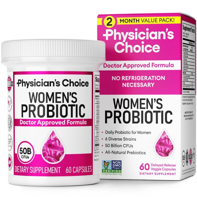 Physician's Choice 50 Billion CFU Women's Probiotic Capsules, 1 of 9