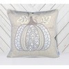 PAGED 20" Throw Pillow, Bed Pillow with LOVE Pumpkin Embroidery and Removable Cover, Square Pillow for Home Decor, Holiday Decor - 2 of 4
