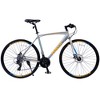 VASIP 24-Speed Hybrid Bike for Men & Women - 700C City Commuter Bicycle with Disc Brakes - Comfortable Urban Riding,Blue - 3 of 4